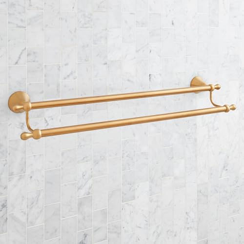 Signature Hardware 955107 Traditional 26-3/4" Towel Bar - color: Aged Brass