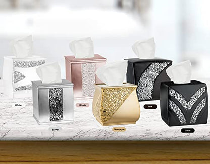 Popular Bath Sinatra Modern Bath Tissue Box Modern Classic Contemporary Decorative Beautiful Designs Bathroom Decor for Home Luxury Bath, White - size: Tissue Box