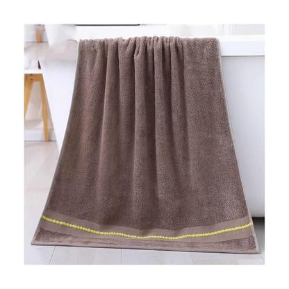 Quick Dry Bamboo Fiber Bath Sheets Enlarged Thick Bath Sheets Soft Absorbent Bath Sheets Household Bath Sheets 55.1x27.5in Lightweight - color: Brown