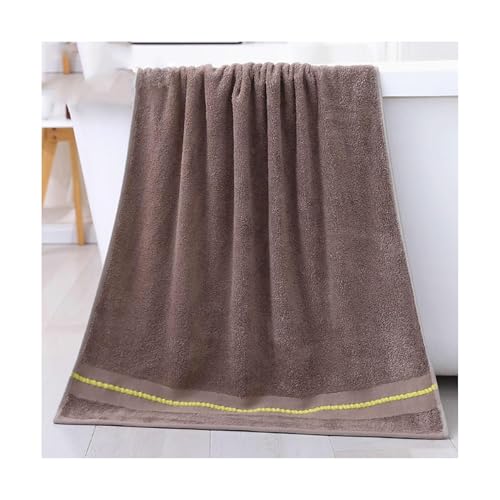 Quick Dry Bamboo Fiber Bath Sheets Enlarged Thick Bath Sheets Soft Absorbent Bath Sheets Household Bath Sheets 55.1x27.5in Lightweight - color: Brown