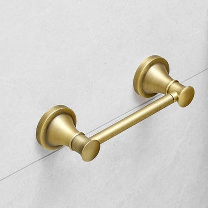 Hoimpro Wall Mounted Rustproof Toilet Tissue Paper Holder Bathroom Accessories Toilet roll Paper Hanger, Antique Brass - color: Antique Brass