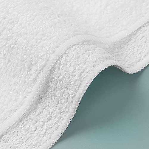 Orighty Washcloths Bulk, 50 Pack Microfiber Face Towels, 12x12 Inch White | Highly Absorbent & Soft Feel, Multi-Purpose Wash Cloths & Hand Towels for Bathroom, Hotel, Spa, and Gym - color: White