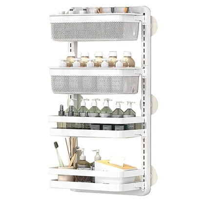 Over The Toilet Storage Shelf, Toilet Storage Wall Mounted, Bathroom Storage Organizer with Non-Trace Adhesive, Home Storage Rack(Large) - size: Large