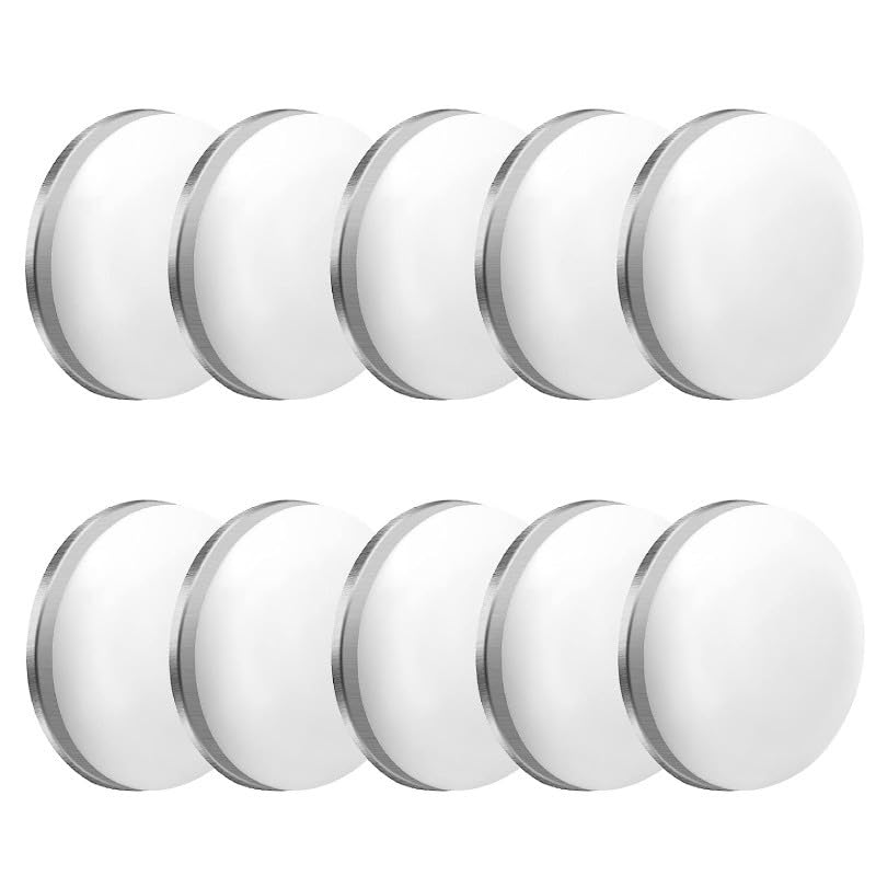 Shower Curtain Weights, 4Pcs White Magnetic, Waterproof Heavy Duty Curtain Liners Bottom, Bathroom Curtain Clips