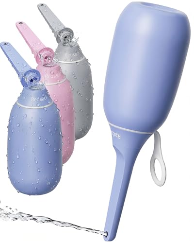 High Pressure Portable Bidet for Travel,Foldable Flip-Top Peri Bottle | with Hook Ring,Handheld Bidet Sprayer for Personal Hygiene,BPA-Free,400ML Personal Toilet for Women Men Baby Cleaning(Purple)