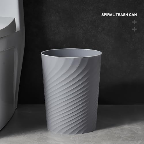 Small Bathroom Trash Can 1.8 Gallon Garbage Can Waste Basket Recycling Bin for Dorm Bedroom Office Kitchen,2 Pack Grey - color: Grey