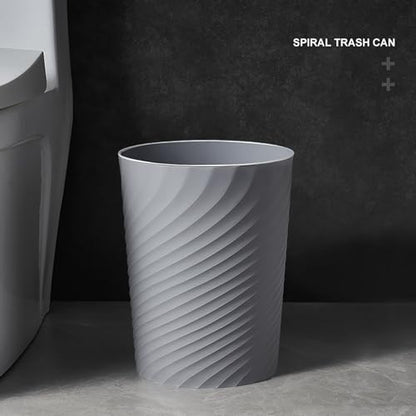 Small Bathroom Trash Can 1.8 Gallon Garbage Can Waste Basket Recycling Bin for Dorm Bedroom Office Kitchen,2 Pack Grey - color: Grey