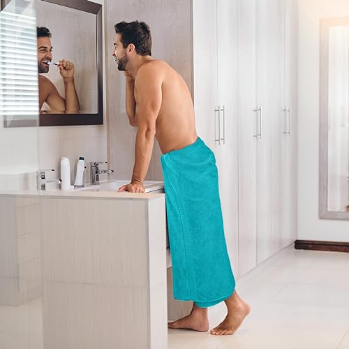 Utopia Towels Jumbo Bath Sheets, 2 Pack, 35x70 in, 600 GSM Cotton, Turquoise - color: Turquoise, size: 2 Piece Bath Sheet