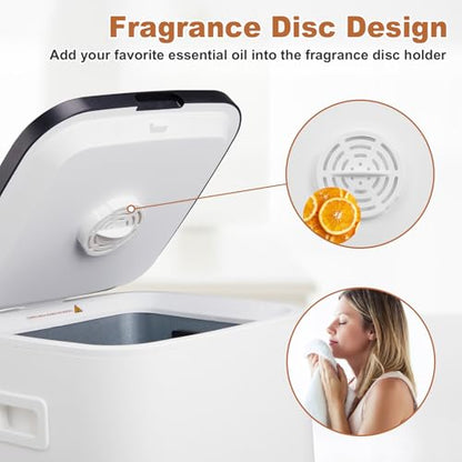 Towel Warmers for Bathroom - Smart Towel Warmer Bucket with Timer & Delay Start, 3 Heating Modes & LED Touchscreen - Towel Heater for Towels, Blankets, Robes, Spa (14L) - size: 14L