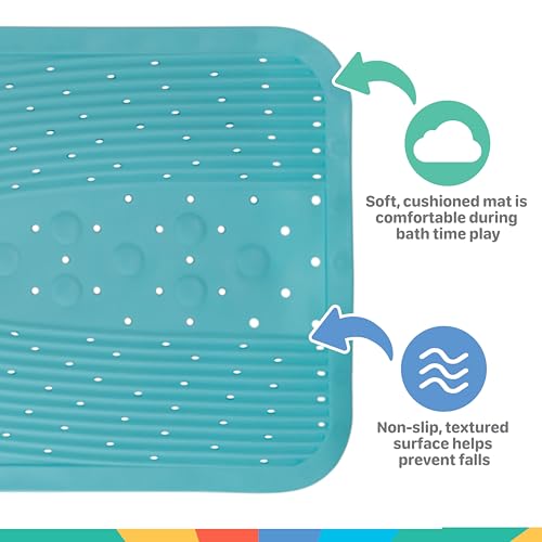 Nuby Cushioned Bath Mat | Aqua - color: Aqua