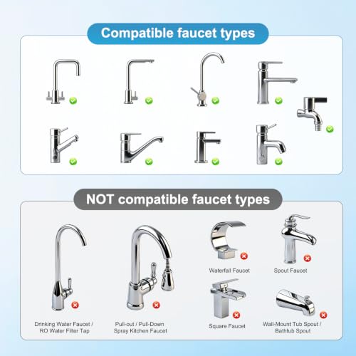 Faucet Aerator 4 Modes, 360° Swivel Faucet Sprayer Head Attachment, Chrome | NSF/ANSI/CAN 372 Certified, 55/64" Bathroom& Kitchen Sink Faucet Head, 2 Big-Angle Rotating Metal Joints, 15/16" Male Adapter - color: Chrome, style: 2 Swivel Joints