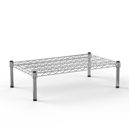 18" Deep x 30" Wide x 8" Height 1-Tier Wire Shelving Kit | NSF Commercial Storage Rack Unit - size: 18" Deep x 30" Wide