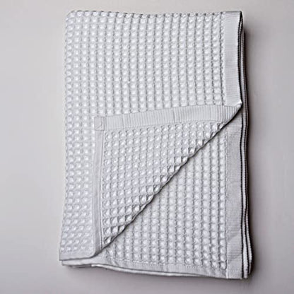 PÜSKÜL - Waffle Weave Bath Towel Organic 100% Turkish Cotton Ring Yarn 32X63 Inches 1-Pack | Stone White, 32x63" Bath Sheet Towel, Soft Absorbent Quick-Dry Lint-Free Premium Honeycomb Weave Oeko-Tex Made in Turkiye