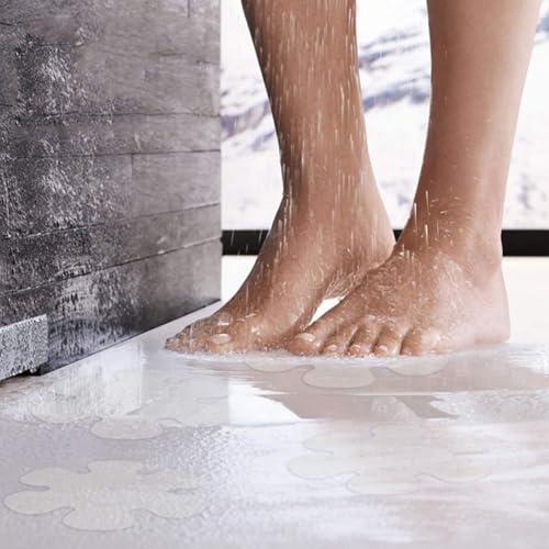 Anti Slip Shower Stickers Adhesive Strips with Scraper for Bathroom Bathtub Shower Floor Stairs 20pcs