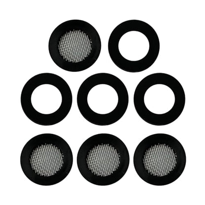 Voolan 4 Pack 3/4" Shower Head Filter Gasket + 4 Pack Rubber Washer, Creates A Seal to Prevent Leakage, for 1/2" Fixed Shower Head/Handheld Shower Hose - style: 8 Pack