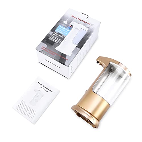 12.5oz Touchless Automatic Soap Dispenser, Automatic Liquid Hand Soap Dispenser, Battery Operated Adjustable Volume Water Resistant for Kitchen and Bathroom
