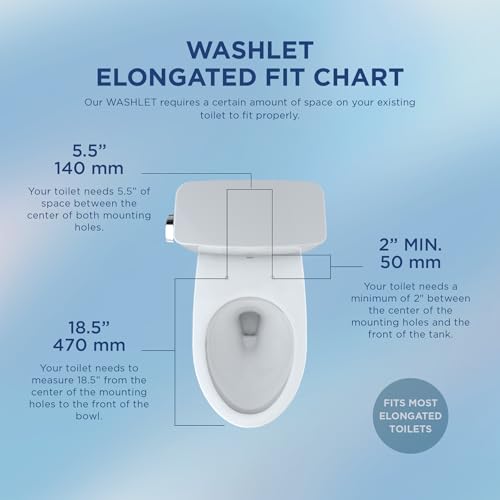 TOTO® WASHLET® C5 Electronic Bidet Toilet Seat with PREMIST and EWATER+ Wand Cleaning, Elongated, Cotton White - SW3084#01 - size: C5 Elongated