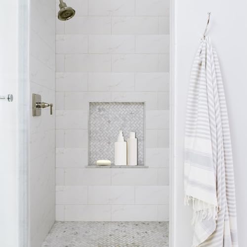 Shower Niche Tile Ready12 x14, Embedded Size 13"x15",Depth 4" | Single Recessed Shower Shelf Niche for Shower Wall,Waterproof Ready to Tile Niche Box for Bathroom Renovation/Showers Storage - size: Inner 12"x14"/Outer 16"x18"