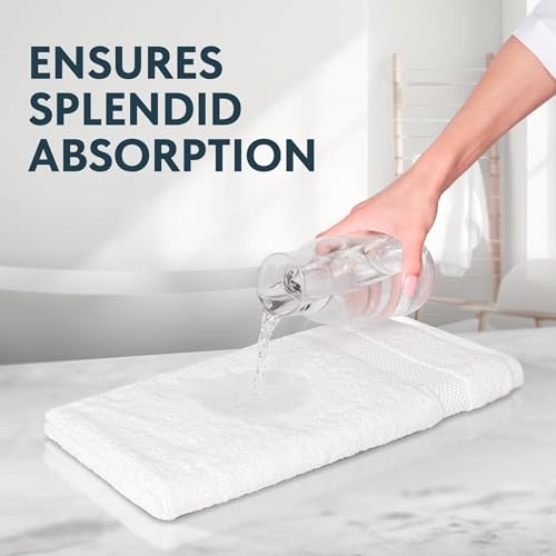 White Classic Luxury Cotton Washcloths 13x13 Inch - 650 GSM Turkish Cotton | Hotel, Spa, Bathroom Face Towel | 12 Pack - color: 01: White