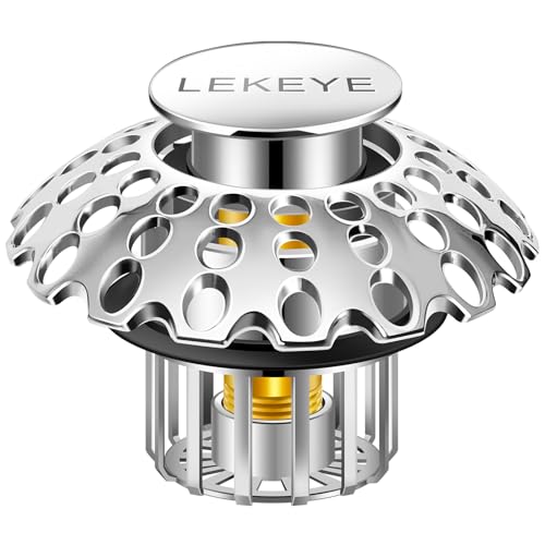 LEKEYE Tub Stopper | Shower Drain Hair Catcher | Bathroom Bathtub Plug | Pop Up Bathtub Drain Stopper for 1-1/2" to 1-3/4" Bath Drain Hole - style: 2070