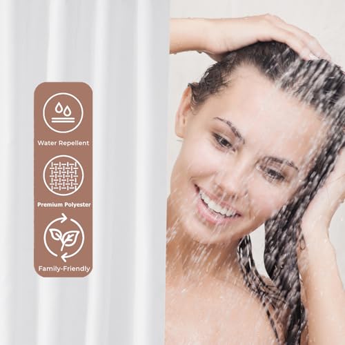 Felisa Stall Fabric Shower Curtain Liner with 3 Magnets,36W x 72L, Waterproof & Hotel Quality Shower Stall Curtain for Bathroom,Soft Cloth,Small Narrow Size Shower Curtain,White - size: 36"W x 72"L (Pack of 1)