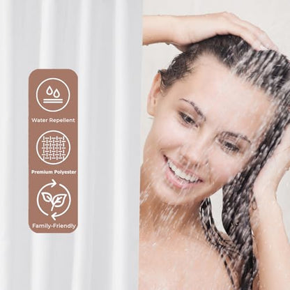Felisa Stall Fabric Shower Curtain Liner with 3 Magnets,36W x 72L, Waterproof & Hotel Quality Shower Stall Curtain for Bathroom,Soft Cloth,Small Narrow Size Shower Curtain,White - size: 36"W x 72"L (Pack of 1)