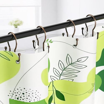 Shower Curtain Hooks, Simple Shower Curtain Rings, Sturdy Shower Curtain Hangers, Double Hook Shower Curtain Hooks, Smooth Gliding Metal Shower Hooks for Shower Curtain (Bronze, 12 Pack) - color: Bronze, size: 12 Pack