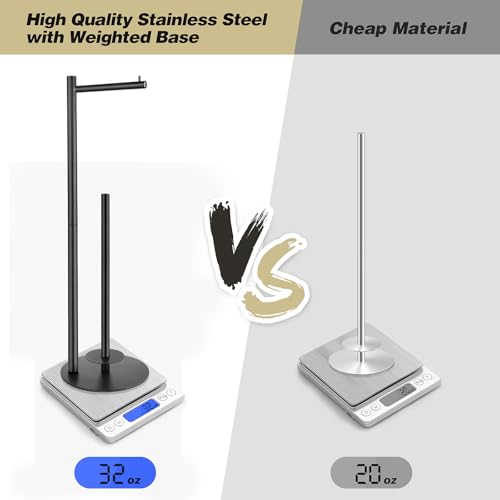 Toilet Paper Holder Stand, Toilet Paper Storage Standing, Standing Toilet Paper Stand, Standing Toilets Paper Holder with Storage, Bathroom ToiletPaper Roll Stand - color: Double Column