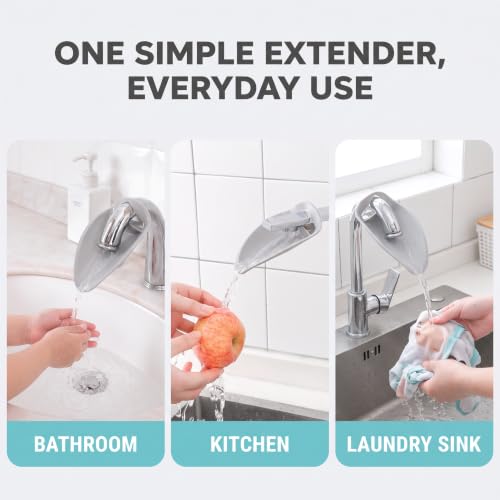 Faucet Extender for Toddlers - Sink Extender for Kids Hand Washing, Bathroom Sink Spout Wash Helper for Children Baby Bathroom Safety Sink Extender Faucet Extender for Kids