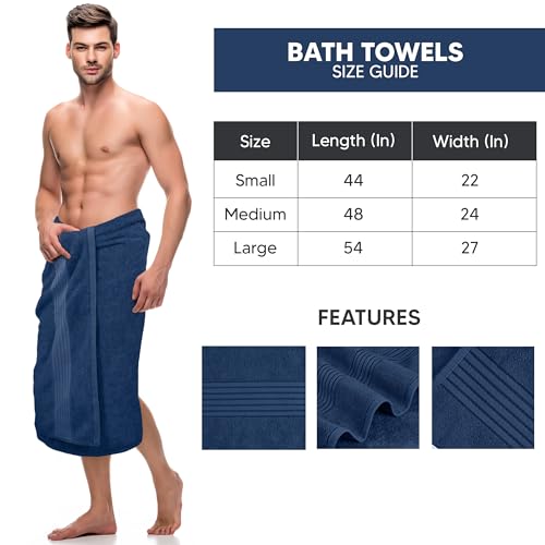 Utopia Towels Luxurious Bath Towels Set, 27x54 in, 4 Pack, Soft, Navy | Soft Luxurious Ring Spun Cotton Bath Towels - Lightweight, Highly Absorbent, Quick-Drying, Ideal for Daily Use - color: Navy