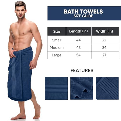 Utopia Towels Luxurious Bath Towels Set, 27x54 in, 4 Pack, Soft, Navy | Soft Luxurious Ring Spun Cotton Bath Towels - Lightweight, Highly Absorbent, Quick-Drying, Ideal for Daily Use - color: Navy