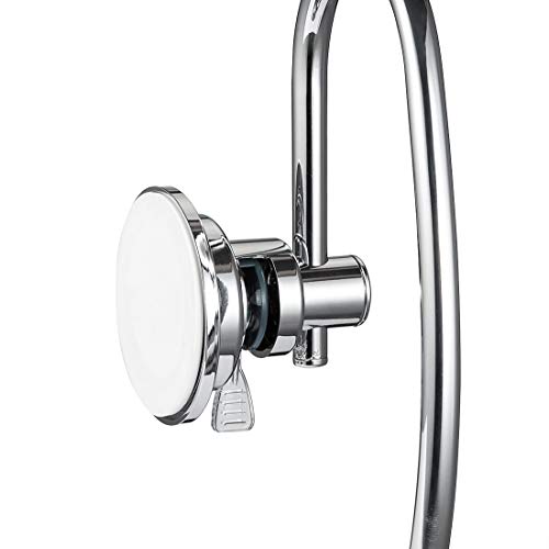 JiePai Vacuum Suction Cup Towel Holder,Bath Shower Towel Ring,Chrome | Wall Mounted ,Round Towel Holder,No Drill Hand Towel Holder,Adhesive Towel Ring - color: Suction Towel Rack-chrome
