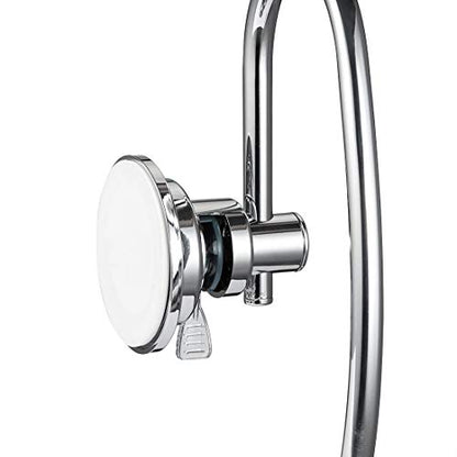 JiePai Vacuum Suction Cup Towel Holder,Bath Shower Towel Ring,Chrome | Wall Mounted ,Round Towel Holder,No Drill Hand Towel Holder,Adhesive Towel Ring - color: Suction Towel Rack-chrome