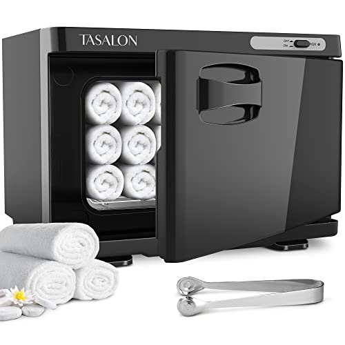 TASALON Professional Hot Towel Warmer Cabinet, 8L Middle Capacity, Use for Facial Spa, Hair Beauty, Salon Equipment and Home, Perfect Temperature for Towel Warmer, Fits up to 24 Small Towels - Black - color: Black