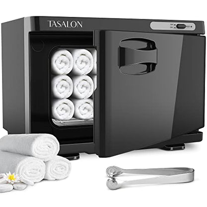 TASALON Professional Hot Towel Warmer Cabinet, 8L Middle Capacity, Use for Facial Spa, Hair Beauty, Salon Equipment and Home, Perfect Temperature for Towel Warmer, Fits up to 24 Small Towels - Black - color: Black