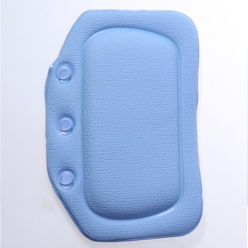 Outanaya PVC Bath Cushion with Strong Suction Cups Non-Slip Spa Pillow for Bathtub Comfortable Dark Blue Tub Headrest Easy to Clean and Supportive for Relaxing Bath