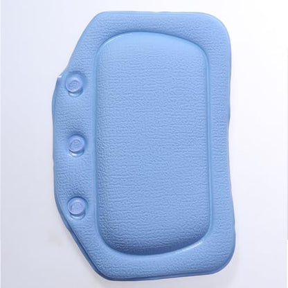 Outanaya PVC Bath Cushion with Strong Suction Cups Non-Slip Spa Pillow for Bathtub Comfortable Dark Blue Tub Headrest Easy to Clean and Supportive for Relaxing Bath