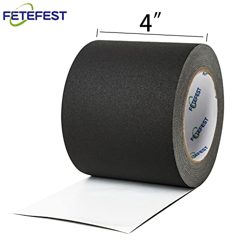 Gaffers Tape 4 inch Black, 30Yards Heavy Duty, Professional Grade Large Gaffer Tape 4", Non-Reflective No Residue Hand Tear Self-Adhesive (4" Black, 1 Roll) - color: 4" Black (1 Roll)