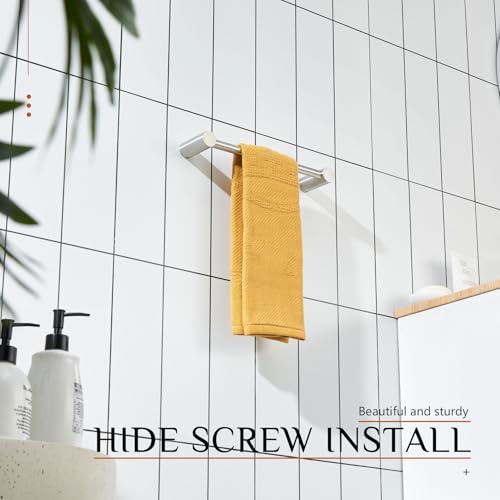 KOKOSIRI Bathroom Towel Bar Brushed Nickel 12-Inch Hand Towel Holder Rack Wall Mounted Bathroom Hardware Accessories Stainless Steel, B4007BR-L12 - color: Brushed Nickel, size: 12-Inch