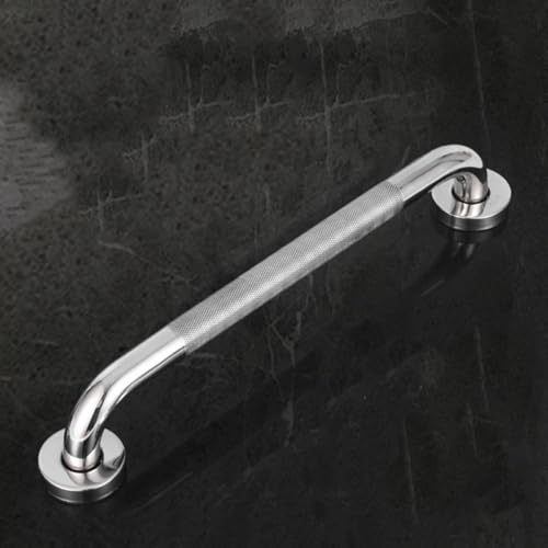 DOITOOL Stainless Steel Non-Slip Grab Bars for Bathroom and Shower, 40cm Textured Bathtub Handrail with Anti-Slip Knurling, Safety Support Rail for Elderly and Disabled Users