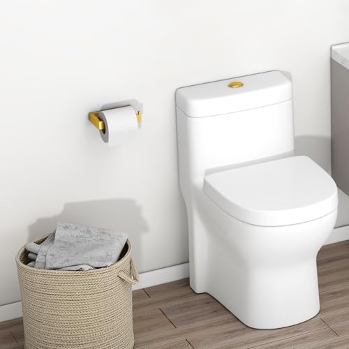 Angle Simple Toilet Paper Holder Brushed Dark Gold, Tissue Roll Holder | SUS304 Stainless Steel Bathroom Paper Roll Hanger, Fit Most Rolls, Screw Wall Mount - color: Brushed Dark Gold