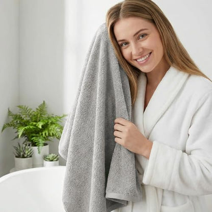 REDKISS 4-Pack Luxury Hand Towels, 16x32 Inch 450G 100% Cotton, Grey Quick-Dry Bathroom & Kitchen Towels, Super Soft and Highly Absorbent - color: Grey, size: hand towel set of 4