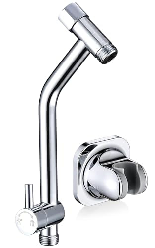 G-Promise 6.1 Inch Low-level Shower Diverter with Handheld Holder (Chrome) | All Metal Construction, 3 Spray Settings, 6.1 Inch Low Diverter, Dual Mount Shower Holder, Standard Thread Connection - color: Chrome, size: 3-Settings