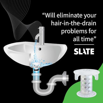 SinkShroom SSCLE988 The Revolutionary Sink Drain Protector Hair Catcher/Strainer/Snare, Clear - color: Clear