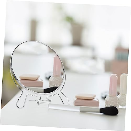 Double-Sided Rotating Makeup Mirror Stand Reflection for Shaving and Cosmetics Frame for Elegant Vanity Decor