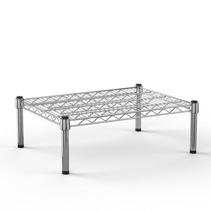 18" Deep x 24" Wide x 8" Height 1-Tier Wire Shelving Kit | NSF Commercial Storage Rack Unit - size: 18" Deep x 24" Wide