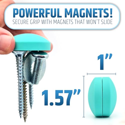 Powerful Anti-Billowing Magnetic Shower Curtain Weights for Splash-Free Bath Experience - 360° Silicone Wrapped - Will Never Rust - Heavy Magnets Prevent Curtain Liners from Blowing | 4 Pairs | Green - color: Green, size: 4 Standard Pairs