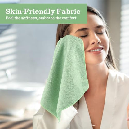 Washcloths Bulk 100 Pack Face Towels (12" x 12"), Highly Soft Wash Cloths and Hand Towels, Fast Drying Multi-Purpose Microfiber Cleansing Cloths for Bathroom, Hotel, Spa, and Salon-Multicolor | Hand Towels, Fast Drying Multi-Purpose Microfiber Cleansing C