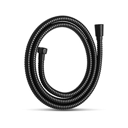 OFFO Shower Hose, Kink Free Stainless Steel Shower Hose Attachment Electroplating Handheld Shower Head Hose Flex Hoses Extension with Brass Insert & Nut for Pet Bathing Cleaning 60 in, Matte Black - color: Matte Black, size: 60 in