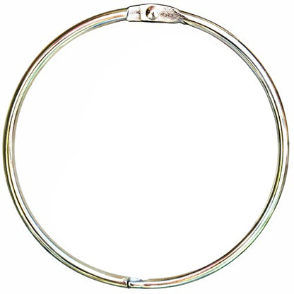 Silver Shower Curtain Rings Metal Round Hooks Ring (15 Pieces) 2-3/4 inch Diameter Nickel Plated Rustproof for Bathroom Shower Rod - color: Silver